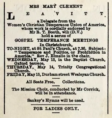 Temperance touring, 1885 Image: Temperance touring, 1885