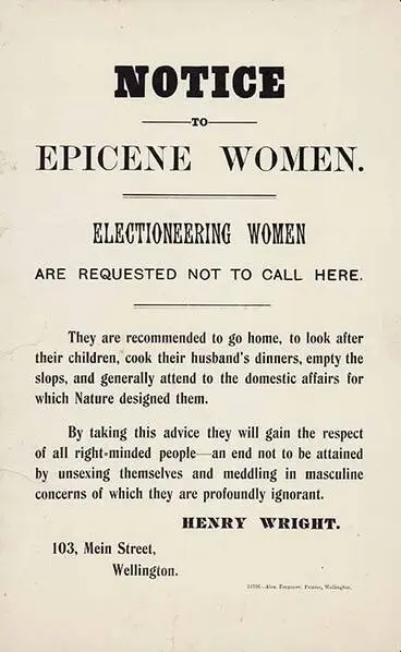 Against electioneering women Image: Against electioneering women