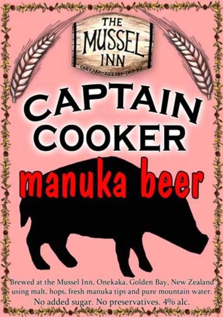 Image: Mānuka beer from the Mussel Inn