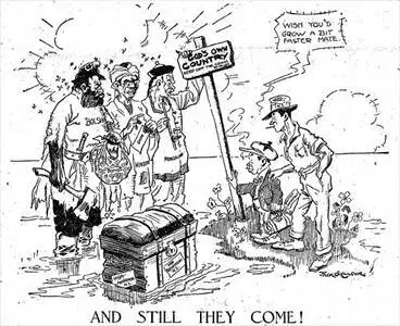 Image: Anti-immigrant cartoon, 1925