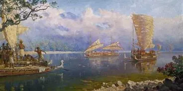 'The legend of the voyage to New Zealand' Image: 'The legend of the voyage to New Zealand'