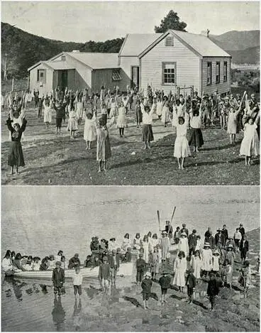 Native school, Whangapē Image: Native school, Whangapē