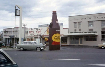 Paeroa: L&P bottle, 1968 Image: Paeroa: L&P bottle, 1968