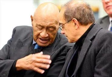 Image: Māori professionals: Tui Adams and Eddie Durie