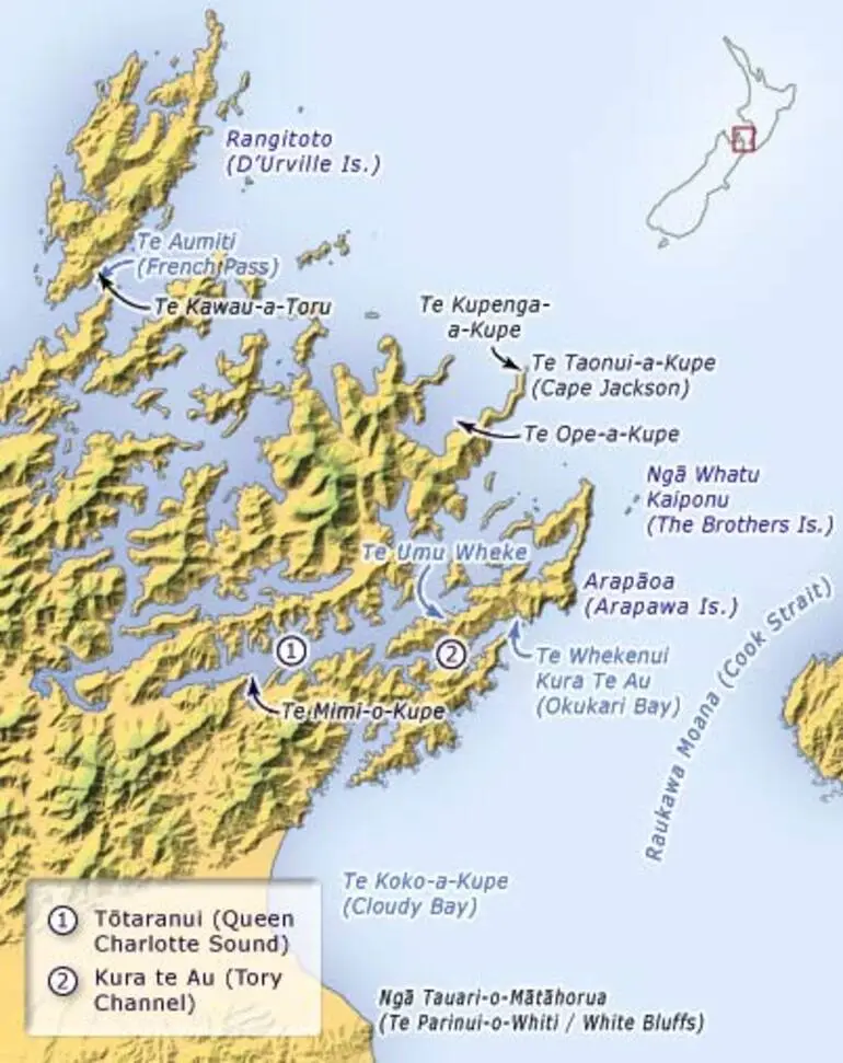 Image: Kupe place names