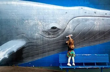 Image: Whales in Kaikōura: mural