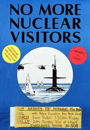 Image: Nuclear warship protests: poster