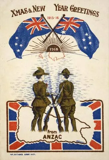 Image: ANZAC Christmas card