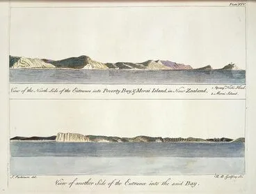 Image: Views of Poverty Bay from Cook’s first voyage