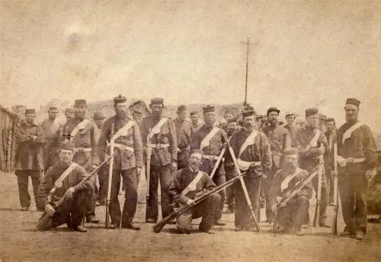 Image: Taranaki Military Settlers, Pukearuhe