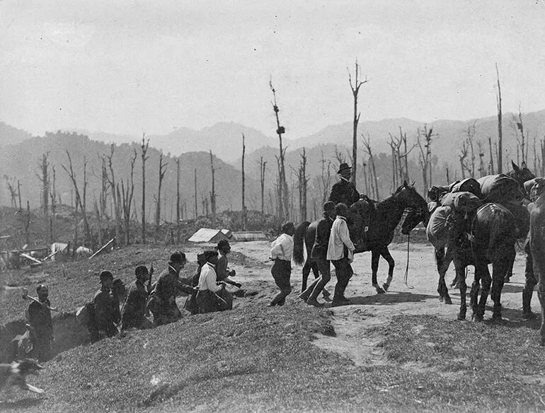 Image: Police and politics: arrest of Rua Kēnana, 1916