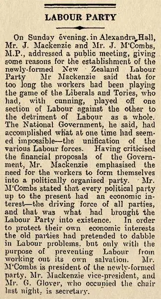 Founding the Labour Party, 1916 Image: Founding the Labour Party, 1916