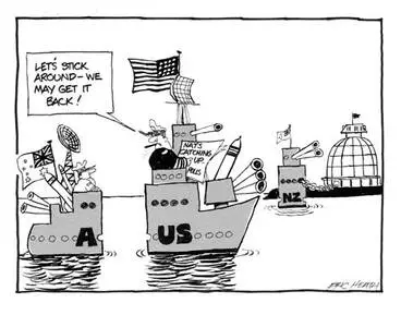 Suspended from ANZUS, 1985 Image: Suspended from ANZUS, 1985