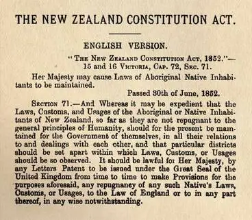 Image: Constitution Act 1852