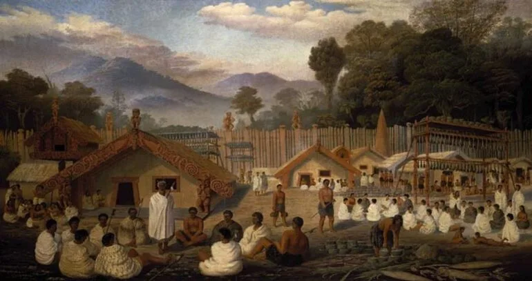 Image: Māori pā