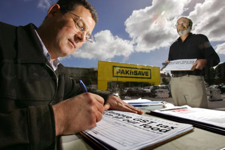 Image: Signing a petition