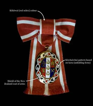 Image: New Zealand design elements: women's Order of New Zealand badge