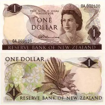 Third series of banknotes: $1 Image: Third series of banknotes: $1