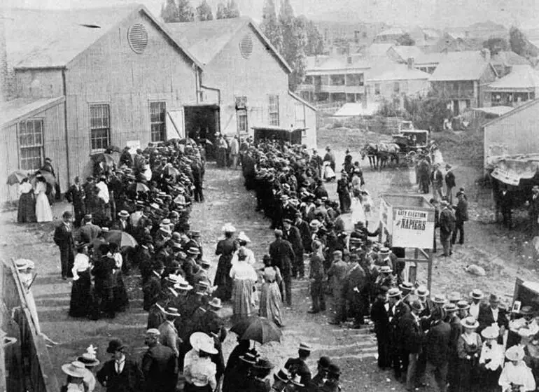 Image: Election day, 1899