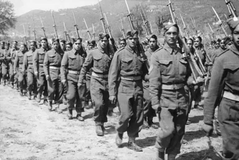 Image: Māori Battalion march to victory!