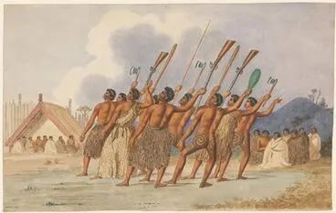 Image: Haka with muskets