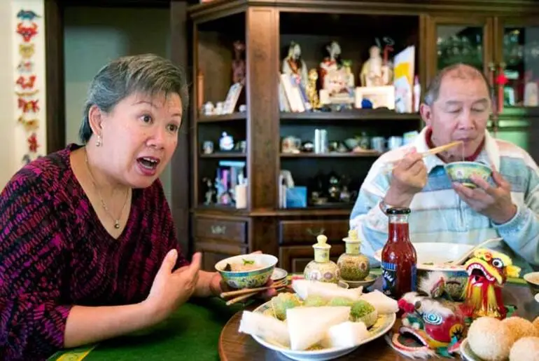 Image: Traditional Chinese New Year meal, 2006