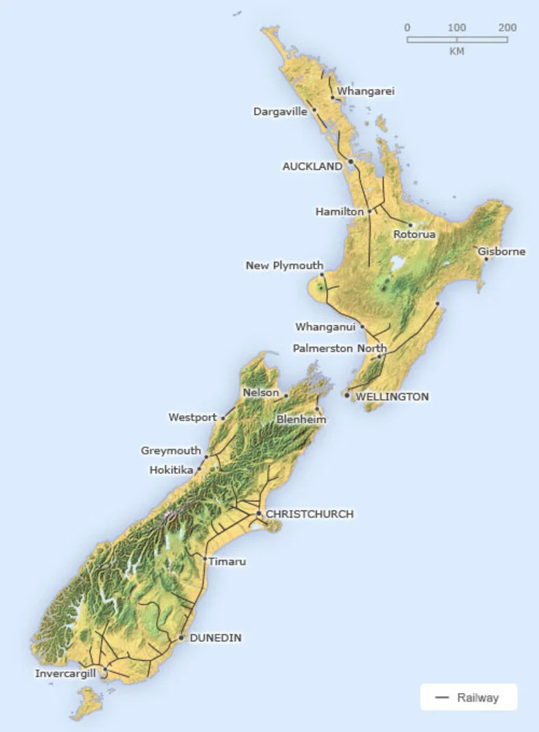 Image: National railway network, 1905
