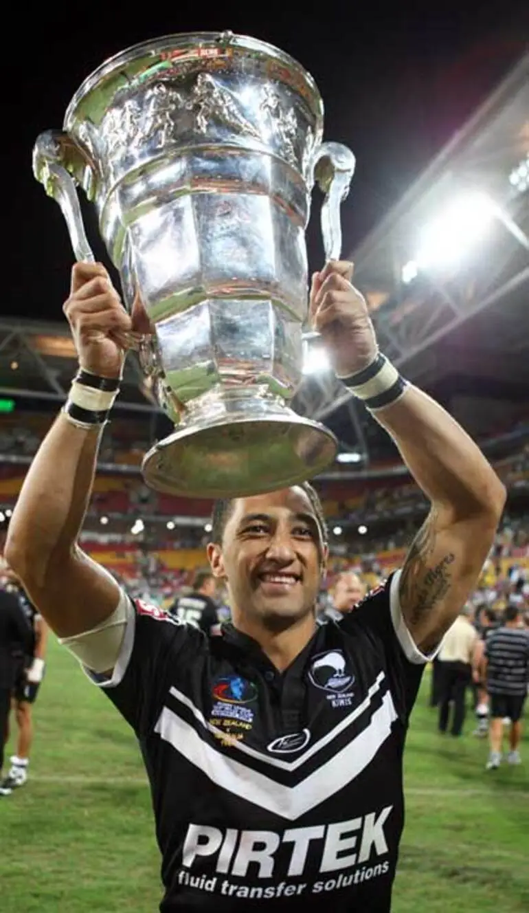 Image: Benji Marshall with the 2008 World Cup