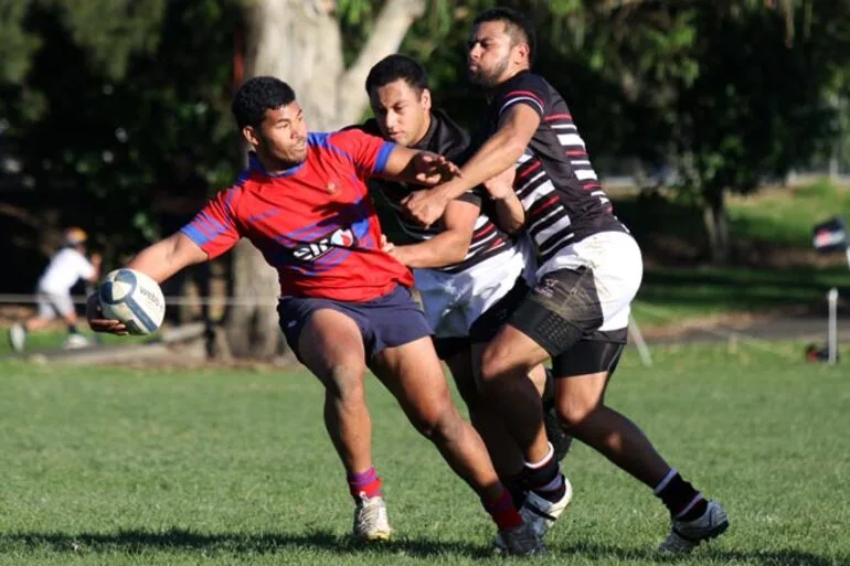 Image: Pacific rugby players