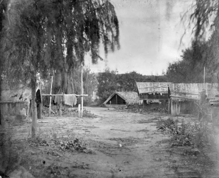 Image: Kaiwhaiki kāinga, 1860s