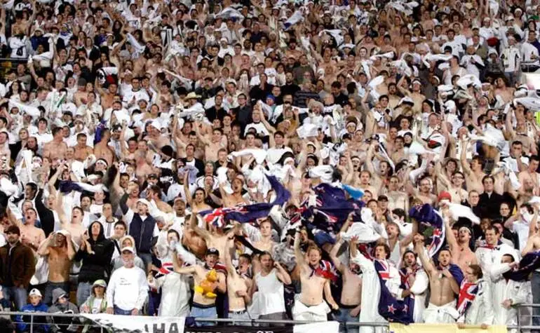 Image: All Whites fans celebrate