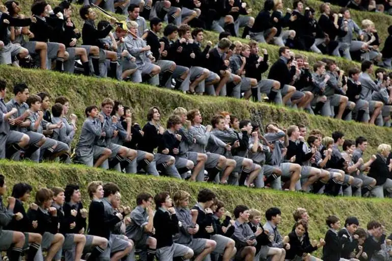 Image: A supporting haka