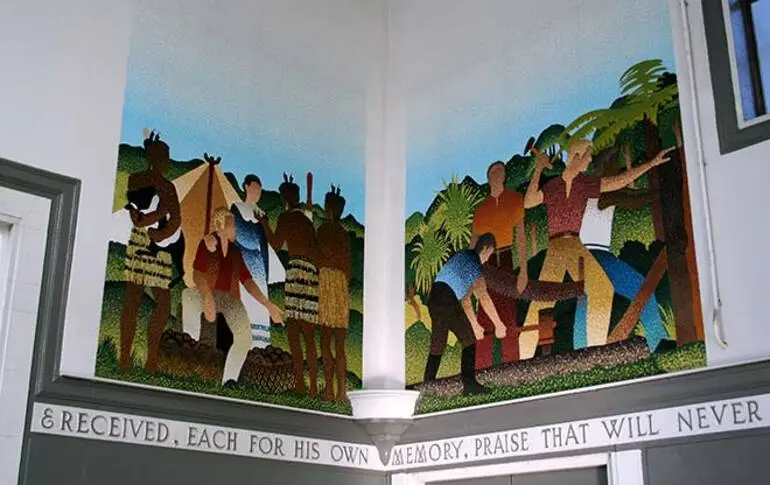 Image: Mural in the Wellington Centennial Memorial