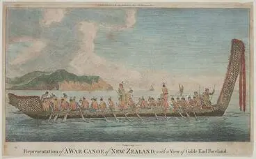 Image: Waka taua, 1769
