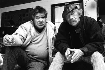 Hone Tuwhare and Ralph Hōtere, 1987 Image: Hone Tuwhare and Ralph Hōtere, 1987