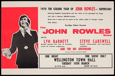 John Rowles Image: John Rowles