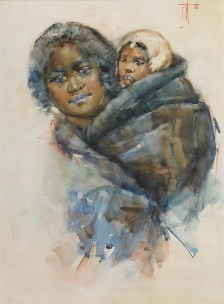 Image: Frances Hodgkins, 'Maori woman and child'