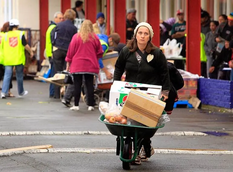 Image: Taking supplies home
