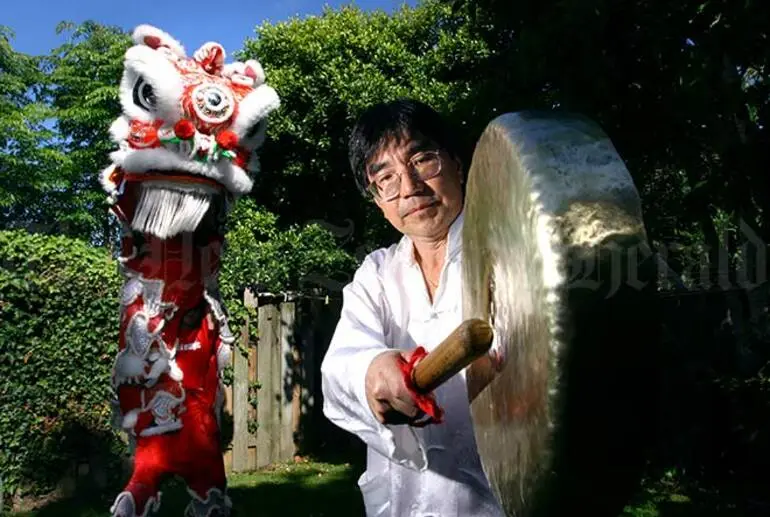 Image: A lion dance