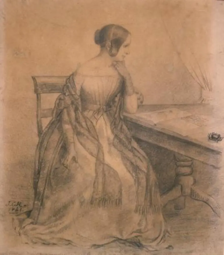 Image: Jane Maria Richmond, drawn by James Crowe Richmond