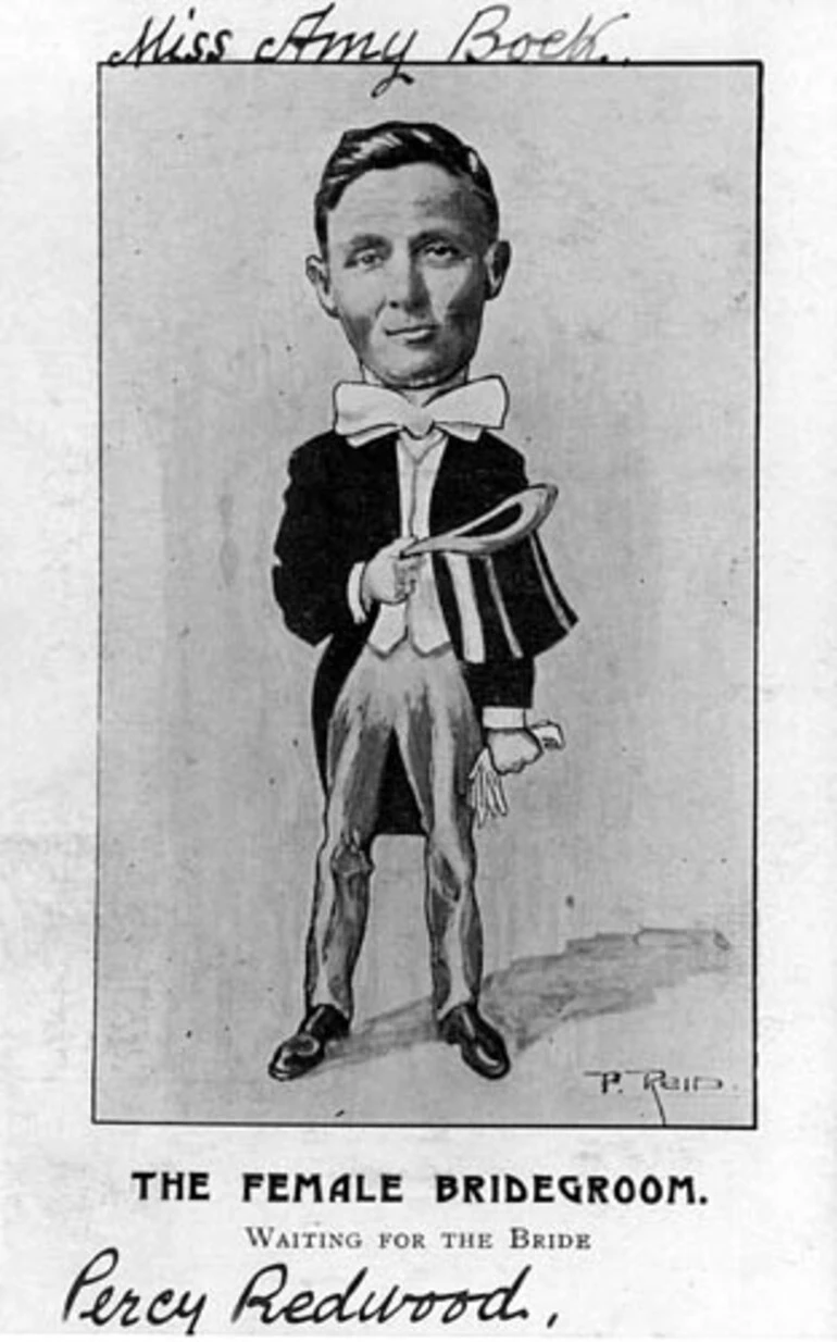 Image: Caricature of Amy Bock
