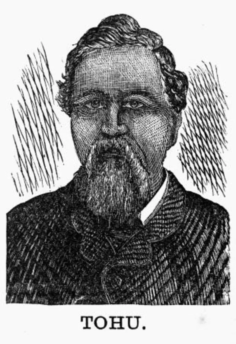 Image: Engraved portrait of Tohu Kākahi