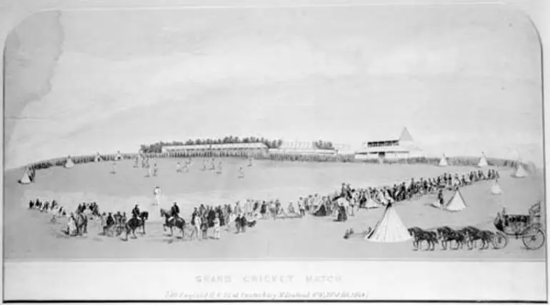 Image: Early cricket match