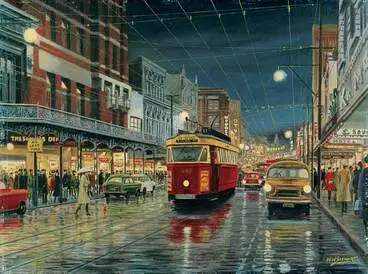 Image: City lights, 1960s