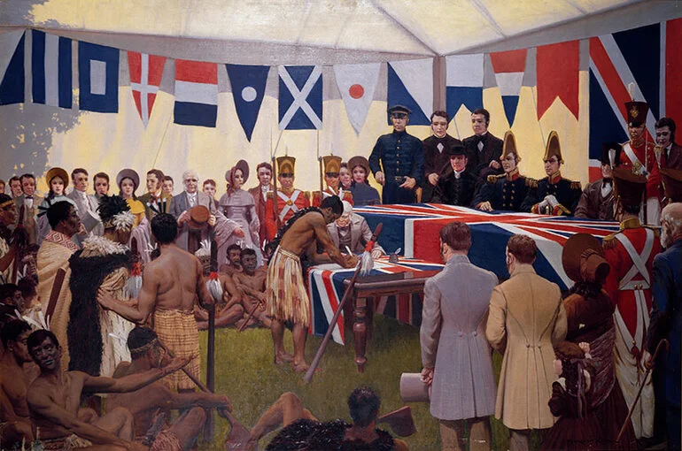 Image: Signing the Treaty of Waitangi