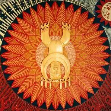 Tāne raising the sky Image: Tāne raising the sky