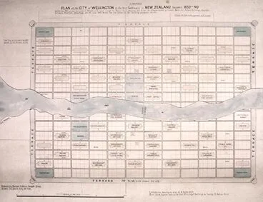 Image: Plan of Wellington, 1840