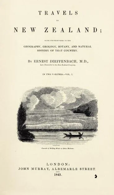 Image: Dieffenbach’s account of New Zealand