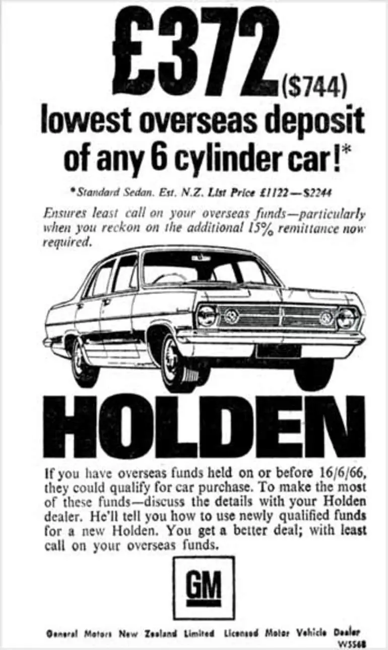 Image: Car advertisement, 1966