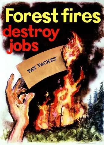 Forest fire prevention poster Image: Forest fire prevention poster